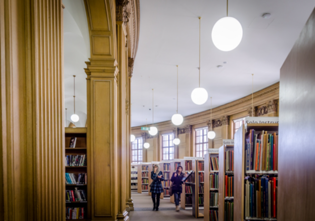 The Henry Watson Music Library inside Manchester Central Library