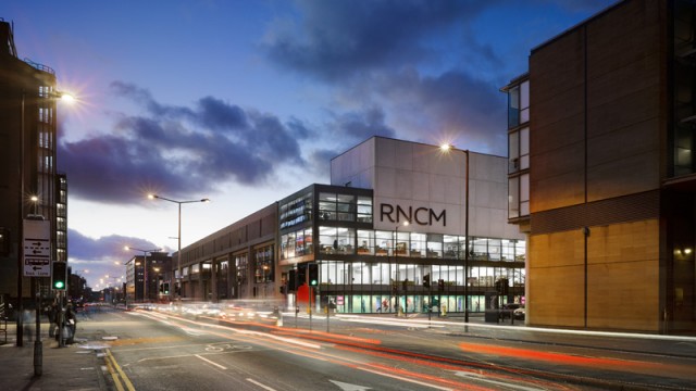 Photo of the RNCM at night. Home of Young Explorers events