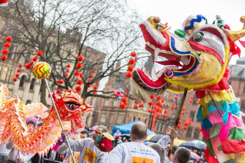 Chinese dragons, Manchester