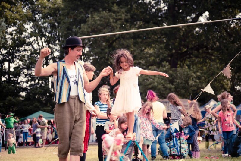 Tightrope workshops with The Bullzini Family courtesy CurrentState