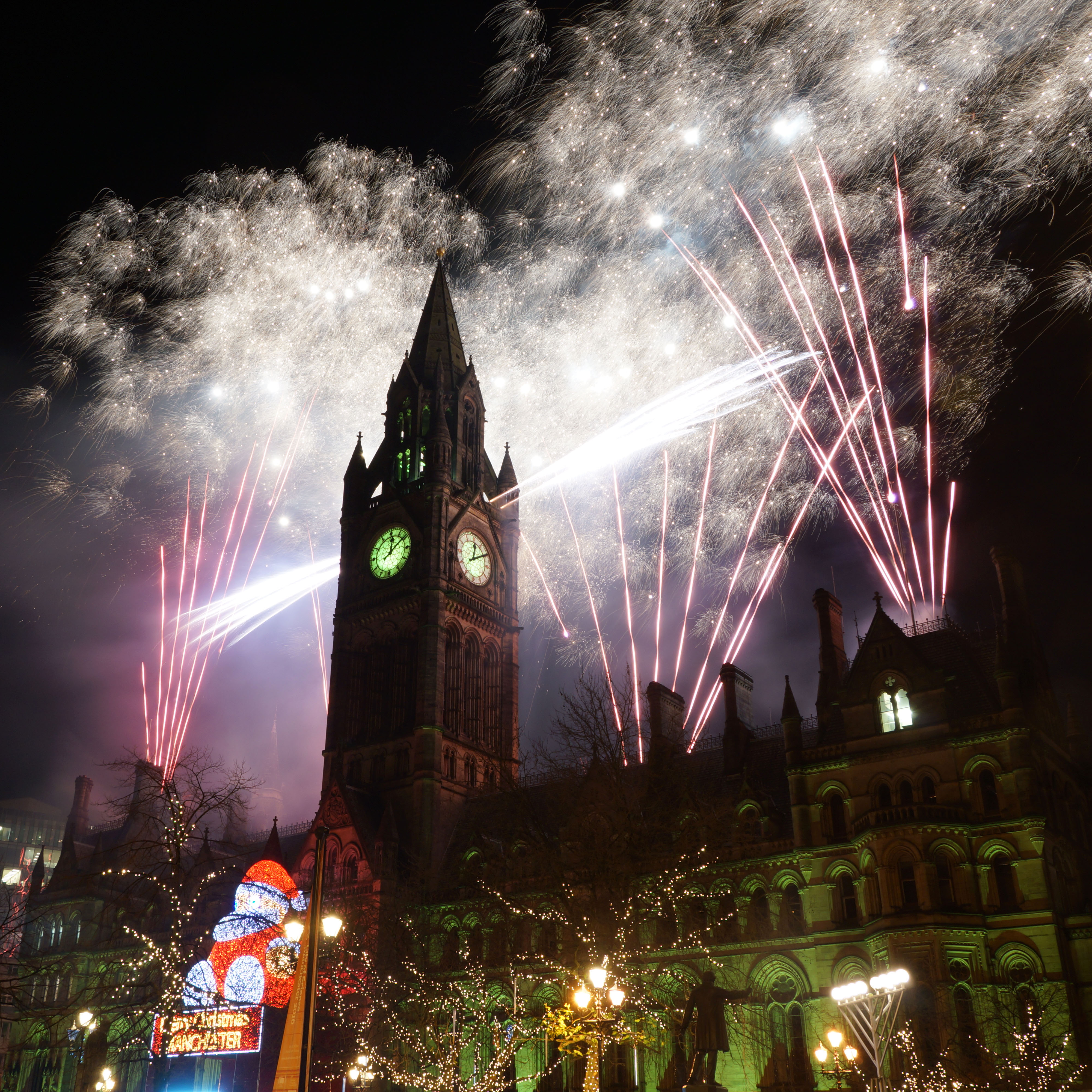 Manchester New Year's Eve Fireworks at Albert Square Creative Tourist